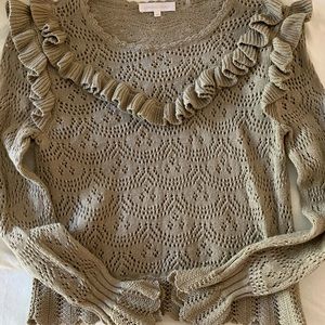 LoveShackFancy ruffle sweater